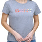 DKNY Women's Graphic Logo Print T-Shirt Gray Size Small