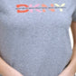DKNY Women's Graphic Logo Print T-Shirt Gray Size Small