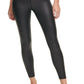 DKNY Women's Sport Faux Leather High Waist Ankle Leggings Black Size X-Small