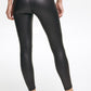 DKNY Women's Sport Faux Leather High Waist Ankle Leggings Black Size X-Small