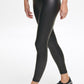 DKNY Women's Sport Faux Leather High Waist Ankle Leggings Black Size X-Small