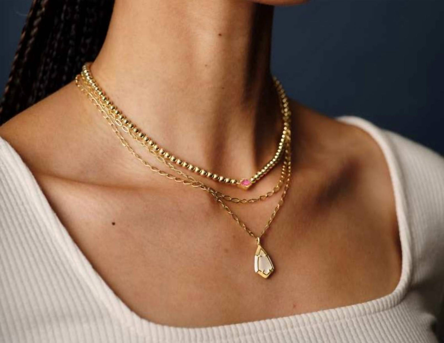 Kendra Scott - Eve White Pearl Drop Earring