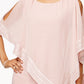 SL Fashions Women's Metallic Trim Capelet Sheath Dress Pink Size 16