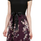 SL Fashions Women's Cap Sleeve Floral Skirt Gown Purple Size 14