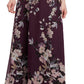SL Fashions Women's Cap Sleeve Floral Skirt Gown Purple Size 14