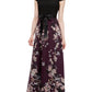SL Fashions Women's Cap Sleeve Floral Skirt Gown Purple Size 16