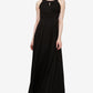 SL Fashions Women's Pleated Maxi Dress Black Size 6