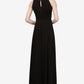 SL Fashions Women's Pleated Maxi Dress Black Size 6