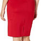SL Fashions Women's 3/4 Sleeve Above The Knee Sheath Party Dress Red Size 10