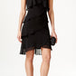 SL Fashions Women's Tiered Chiffon Dress Black Size 16
