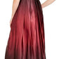 SL Fashions Women's Ombre Satin Bow Sash Gown Black Size 12