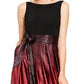 SL Fashions Women's Ombre Satin Bow Sash Gown Black Size 12