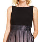 SL Fashions Women's Ombre Satin Bow Sash Gown Black Size 14