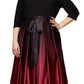 SL Fashions Women's Plus Ombre Ballgown Black Size 18W