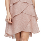 SL Fashions Women's Tiered Shimmer Shift Dress Pink Size 8