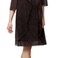 SL Fashions Women's Metallic Jacket Dress Black Size 16