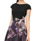 SL Fashions Women's High Low Printed Skirt Dress Purple Size 12