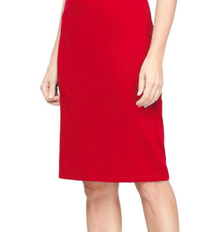 SL Fashions Women's Beaded Sleeve Sheath Dress Red Size 10