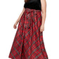 SL Fashions Women's Plaid Belted A Line Gown Black Size 18