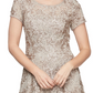 SL Fashions Women's Glitter Midi Cocktail And Party Dress Brown Size 6