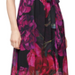 SL Fashions Women's Printed Faux Wrap Maxi Dress Black Size 6