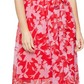 SL Fashions Women's Printed Maxi Dress Red Size 16