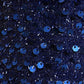 Sl Fashions Women's Sequin Sheath Dress  Blue Size 14