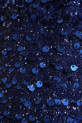 Sl Fashions Women's Sequin Sheath Dress  Blue Size 14