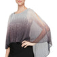 SL Fashions Women's Shimmer Popover Sheath Dress Gray Size 12