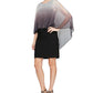 Sl Fashions Women's Shimmer-Popover Sheath Dress Black Size 18