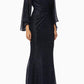 Talbot Runhof - Conley 2 Midnight Pleats Long Dress