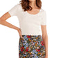Minkpink - Laura Scallop Knit Tee