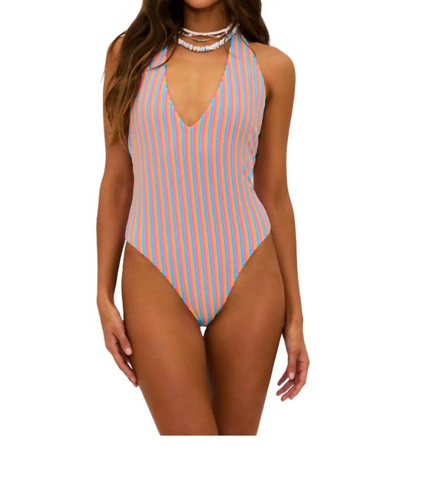 Beach Riot - Frida V-neck One Piece