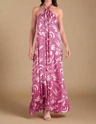 Elan - Silky Halter Maxi Dress