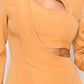 A.C.G. Los Angeles - Elegant Cut Out in Long Sleeve Mini Dress