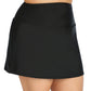 Island Escape Women's  Plus Size Tummy-Control Swim Skirt  Swimsuit Black Size 22W