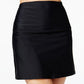 Island Escape Women's La Palma High Waist Tummy Control Swim Skirt Swimsuit Black Size 16