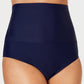 Island Escape Women's High Waist Tummy Control Top Bikini Bottoms Swimsuit Blue Size 12