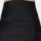 Island Escape Women's Ruffled Swim Skirt Swimsuit Black Size 10
