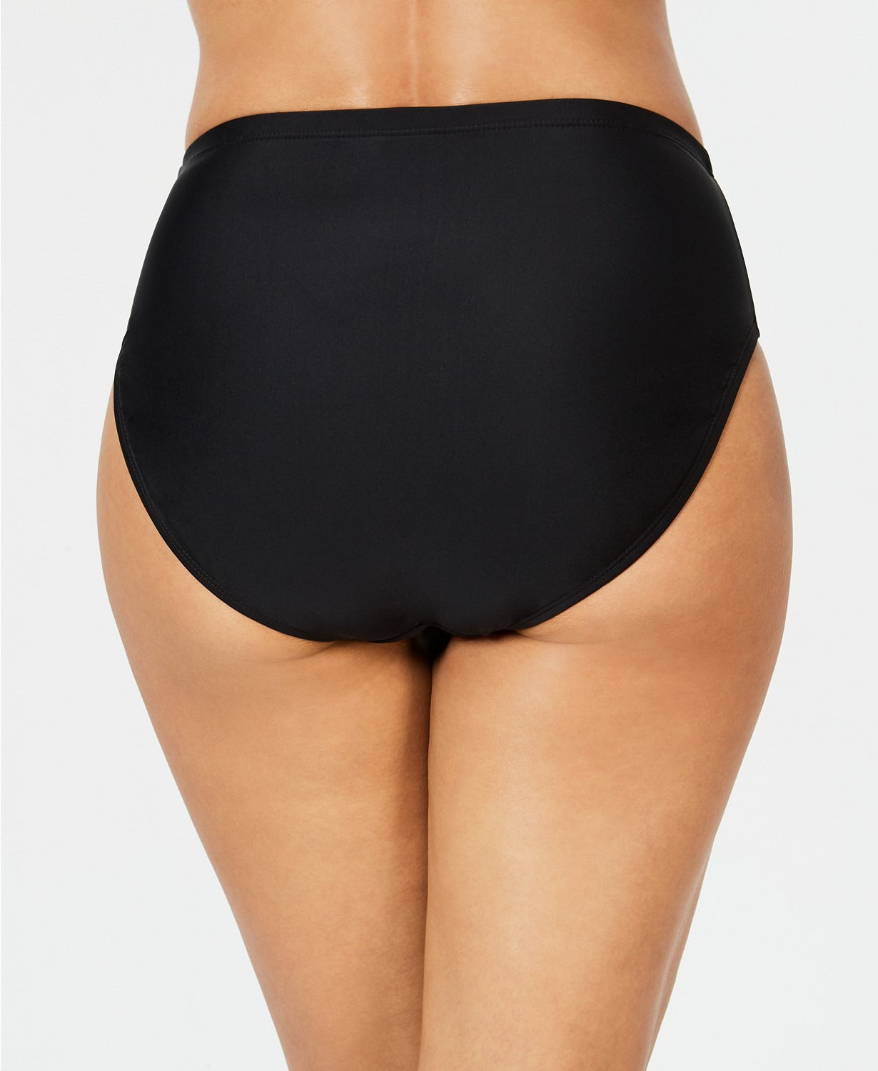 Island Escape Women's Bikini Bottoms Swimsuit Black Size 10