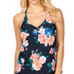 Island Escape Women's Racer Back Underwire Tankini Swimsuit Black