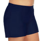 Island Escape Women's Plus Tummy Control Swim Skirt Swimsuit Blue Size 20W