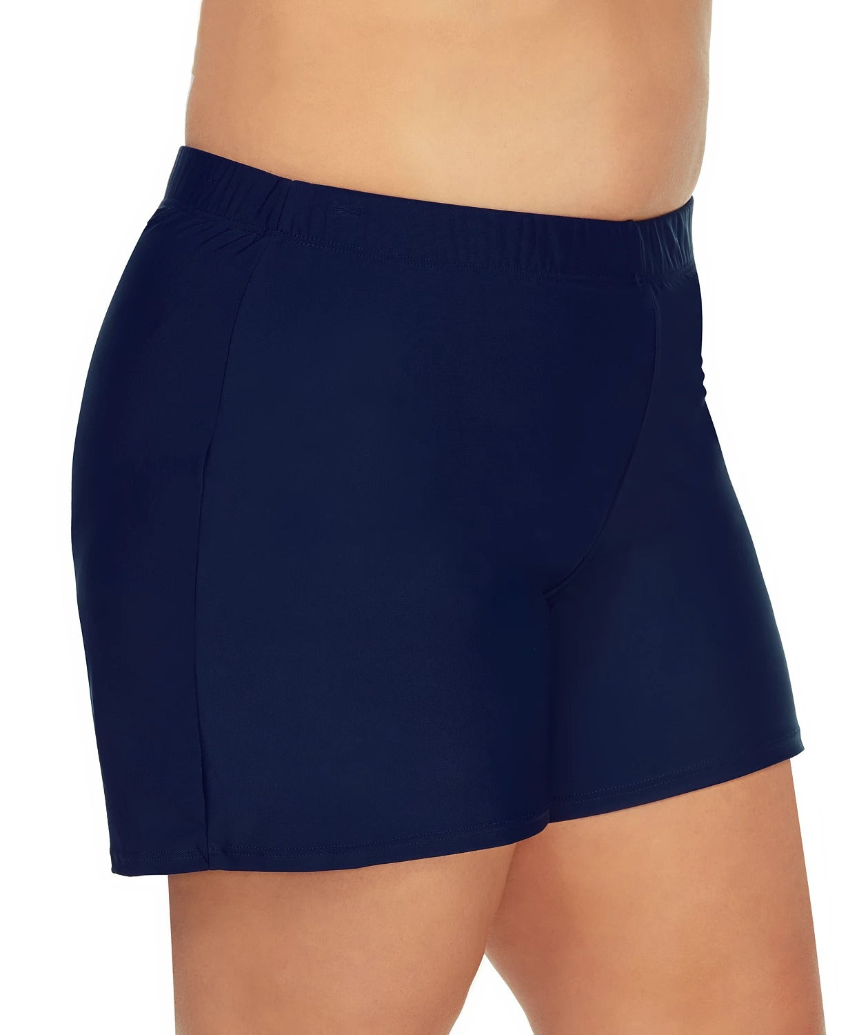 Island Escape Women's Plus Tummy Control Swim Skirt Swimsuit Blue Size 20W