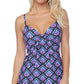 Island Escape Women's Scorpio Underwire Tankini Swim Top Black