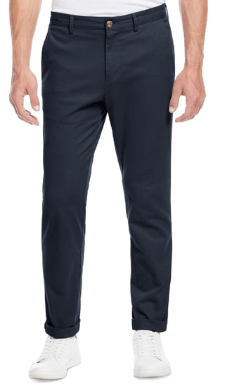 Perry Ellis Men's Flat Front Chino Pants Blue Size 40X3