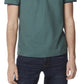 Perry Ellis Men's Tipped Collar Solid Polo Shirt Green Size Large