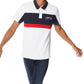 Perry Ellis Men's Colour Block Jersey Polo Shirt White Size Medium
