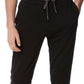 Perry Ellis Men's Flag Embroidered Jogger Pants Black Size XX-Large