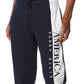 Perry Ellis Men's Embroidered Flag Sweat Pants Blue Size XX-Large