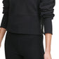 DKNY Women's Sport Cotton Side Zip Cropped Top Black Size X-Small